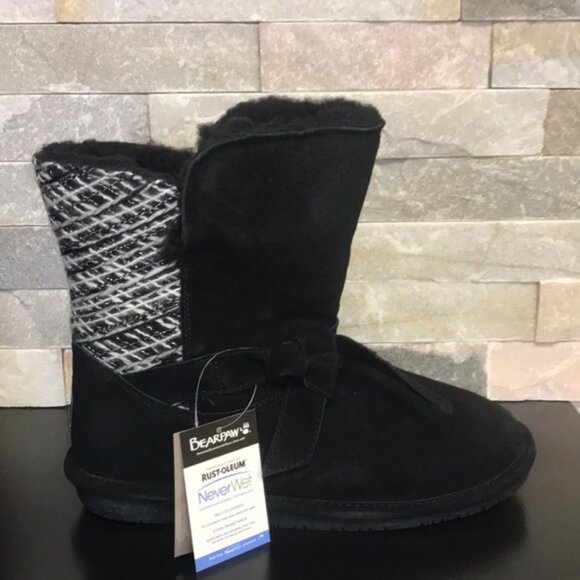 Bearpaw Geneva Women's Sheepskin Suede Water-Repelling Boot - Picture 4 of 7